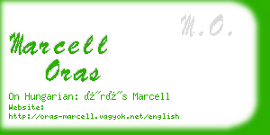 marcell oras business card